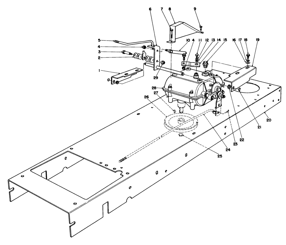 Transmission Linkage Assembly Diagram and Parts List for 56155 3000001 - 3999999 Toro Lawn Tractor