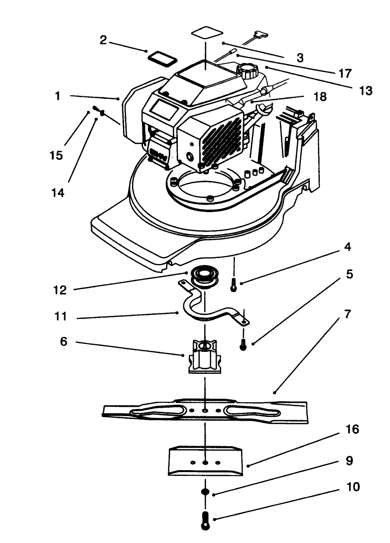 Engine Assembly Diagram and Parts List for 20821B 6900001 - 6999999 Toro Lawn Mower