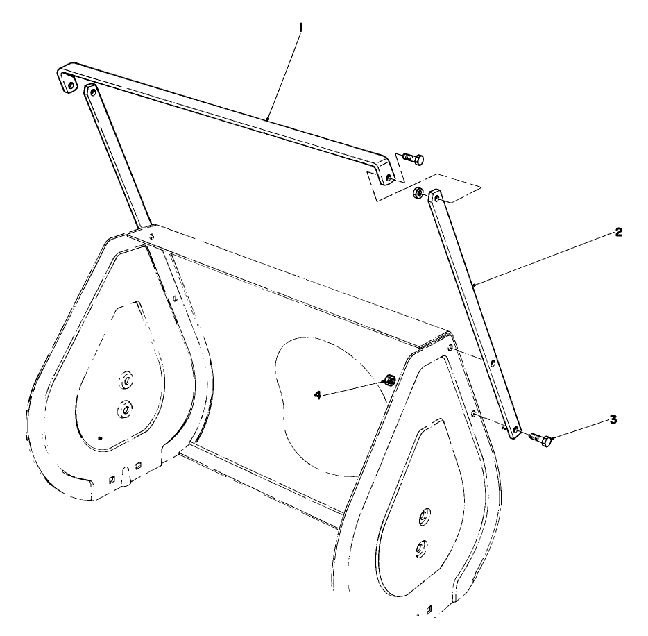 Drift Breaker Kit No. 37-7020 (Optional) Diagram and Parts List for 38052 4000001 - 4999999 Toro Snow Blower