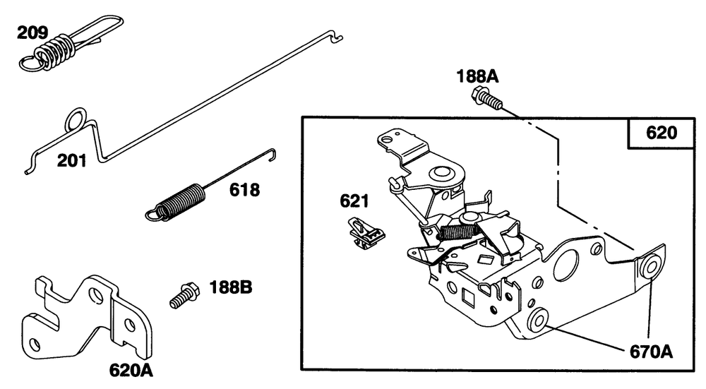 Engine Briggs & Stratton Model 128802-0615-01 Diagram and Parts List for 20473 6900001 - 6999999 Toro Lawn Mower