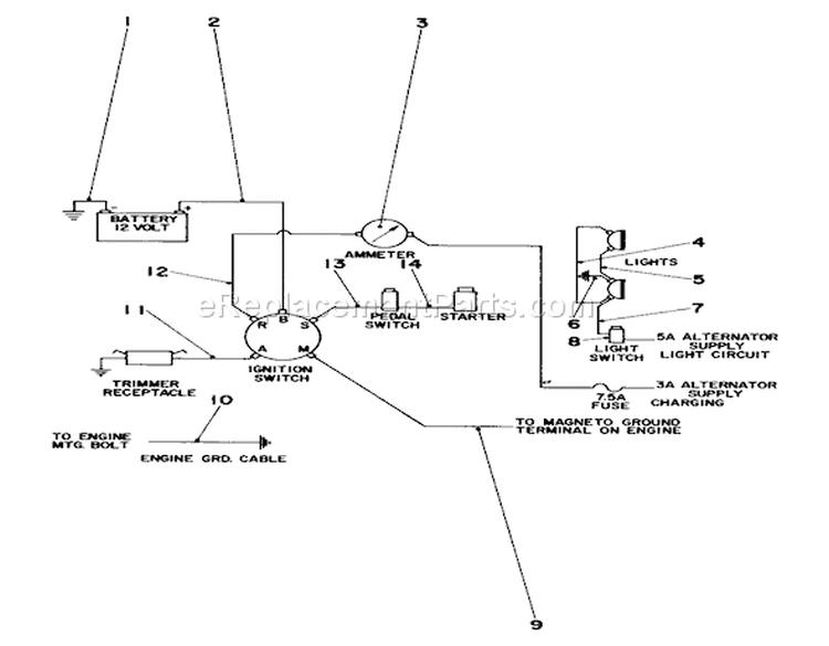 Page G Diagram and Parts List for 55256 1000001-1999999 - 1971 Toro Lawn Tractor