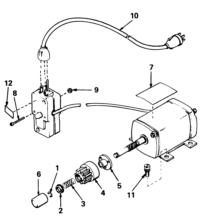 Starter Motor 110v Kit No. 37-4810 (Canada Only) Diagram and Parts List for 38080 5000001 - 5999999 Toro Snow Blower