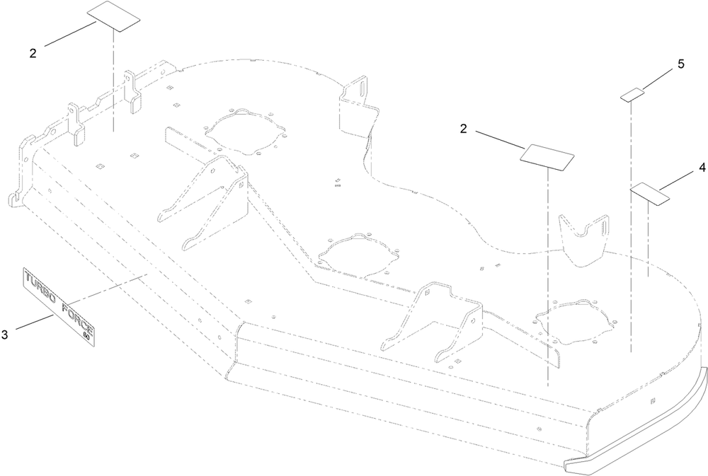 Deck Assembly No. 145-3421 Diagram and Parts List for 18564 414300000 - 999999999 Toro Lawn Mower