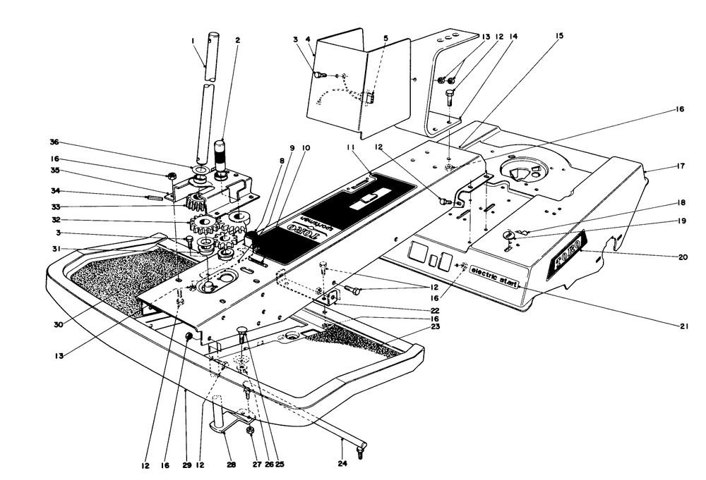 Frame Assembly Diagram and Parts List for 56150 5000001 - 5999999 Toro Lawn Tractor