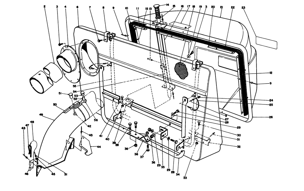 Easy-Empty Grass Catcher Model 59176 (Optional) Diagram and Parts List for 56185 1000001 - 1999999 Toro Lawn Tractor