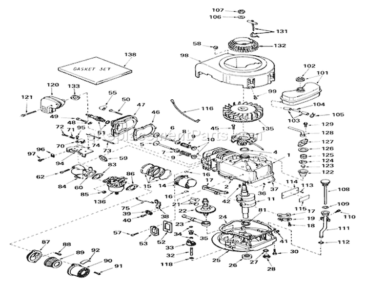 Page N Diagram and Parts List for 56027 4000001-4999999 - 1974 Toro Lawn Tractor