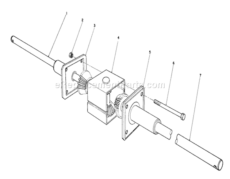 Differential Assembly Diagram and Parts List for 56127 8000001-8999999 - 1988 Toro Lawn Tractor
