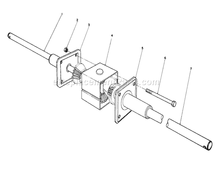 Differential Assembly Diagram and Parts List for 56127 9000001-9999999 - 1989 Toro Lawn Tractor