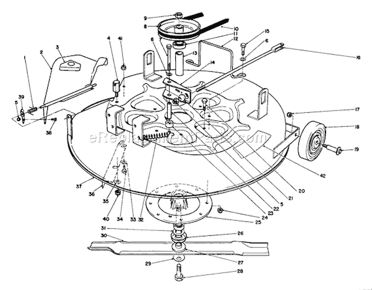 Page C Diagram and Parts List for 56133 2000001-2999999 - 1992 Toro Lawn Tractor