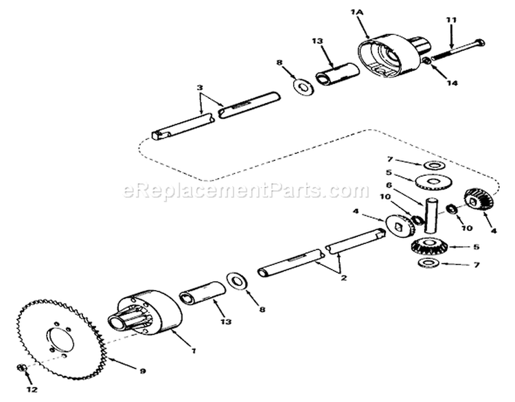 Page B Diagram and Parts List for 56138 3000001-3999999 - 1983 Toro Lawn Tractor