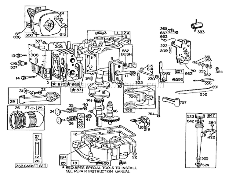 Page E Diagram and Parts List for 56138 4000001-4999999 - 1984 Toro Lawn Tractor
