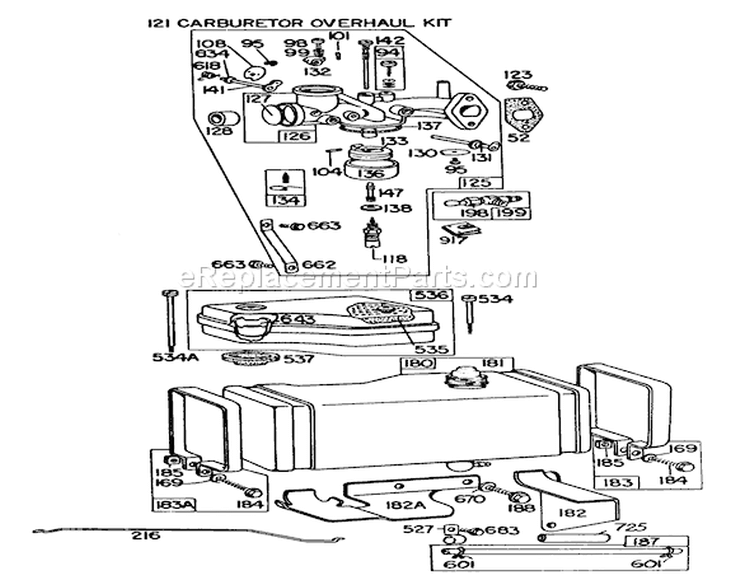 Page F Diagram and Parts List for 56138 5000001-5999999 - 1985 Toro Lawn Tractor
