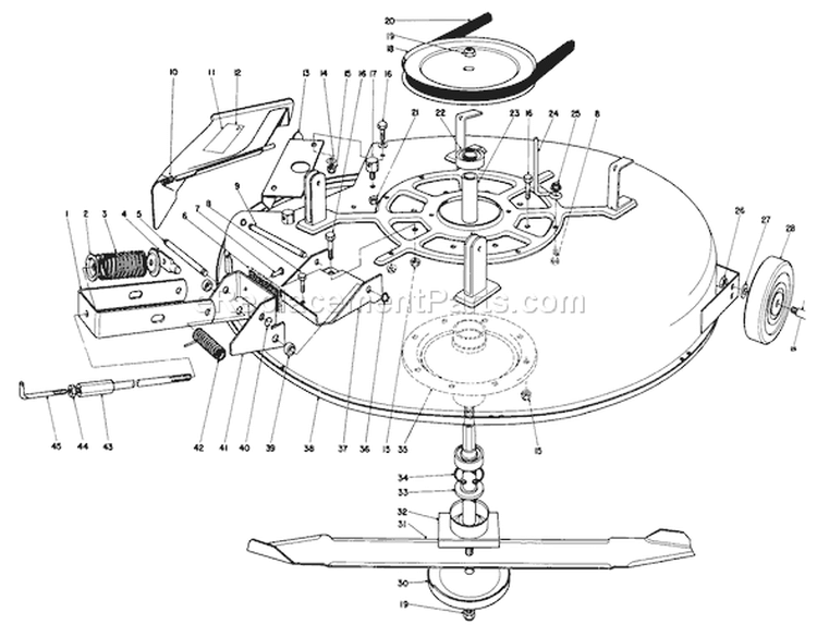 Page L Diagram and Parts List for 56145 3000001-3999999 - 1983 Toro Lawn Tractor