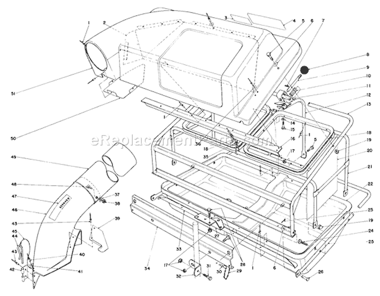 Page C Diagram and Parts List for 56145 3000001-3999999 - 1983 Toro Lawn Tractor