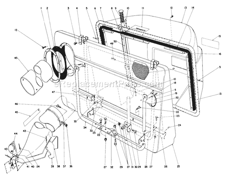 Page D Diagram and Parts List for 56145 3000001-3999999 - 1983 Toro Lawn Tractor