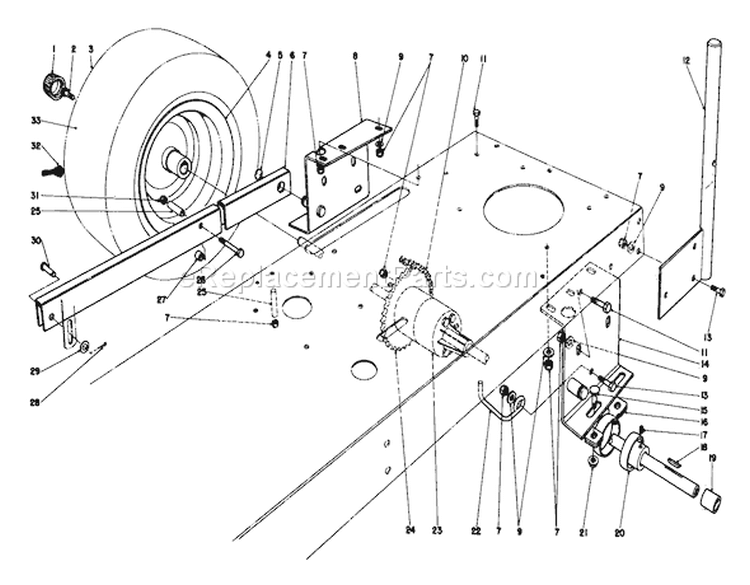 Page M Diagram and Parts List for 56145 4000001-4999999 - 1984 Toro Lawn Tractor