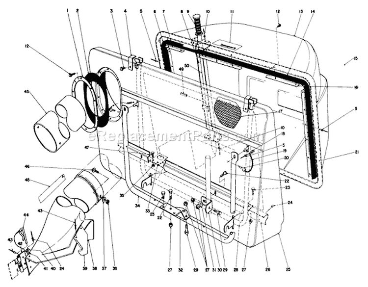 Page C Diagram and Parts List for 56145 4000001-4999999 - 1984 Toro Lawn Tractor
