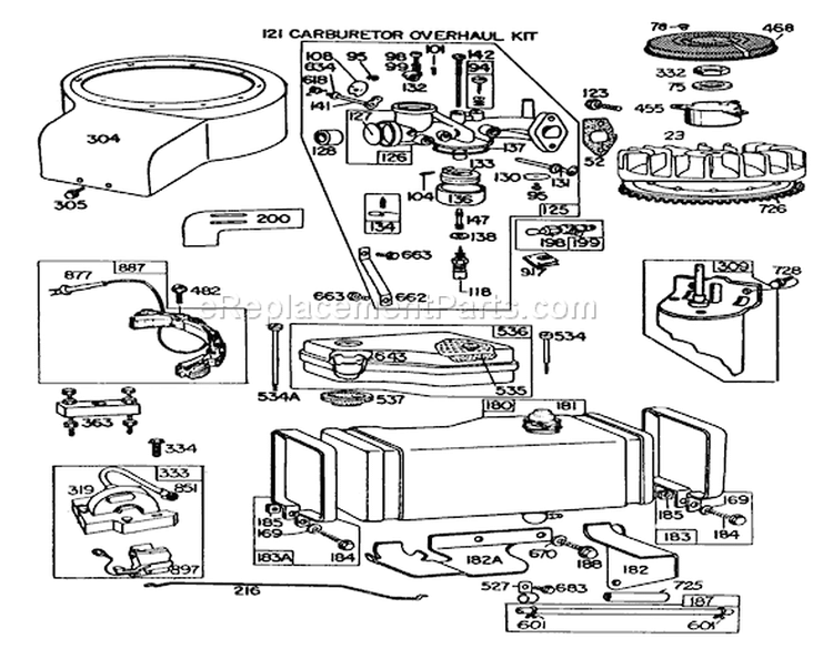 Page F Diagram and Parts List for 56145 4000001-4999999 - 1984 Toro Lawn Tractor