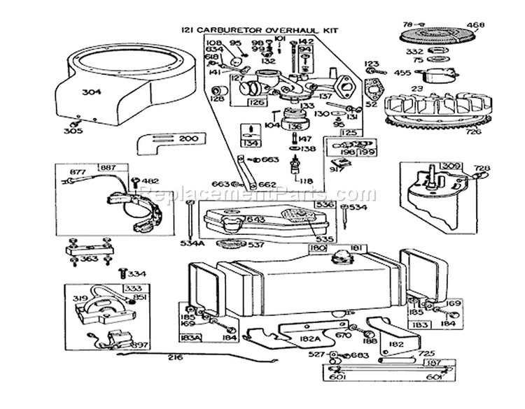 Page F Diagram and Parts List for 56145 5000001-5999999 - 1985 Toro Lawn Tractor