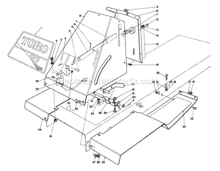 Page I Diagram and Parts List for 56145 5000001-5999999 - 1985 Toro Lawn Tractor