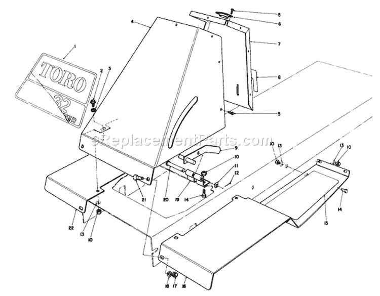 Page M Diagram and Parts List for 56138 6000001-6999999 - 1986 Toro Lawn Tractor