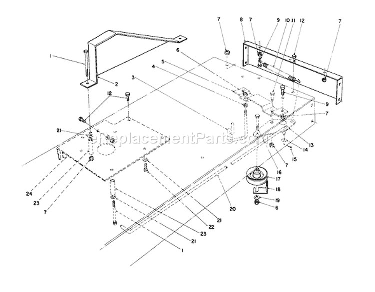 Page S Diagram and Parts List for 56145 7000001-7999999 - 1987 Toro Lawn Tractor