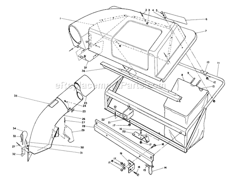 Page V Diagram and Parts List for 56145 7000001-7999999 - 1987 Toro Lawn Tractor