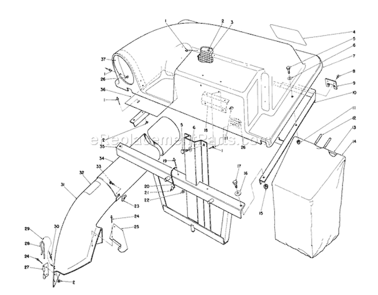 Page W Diagram and Parts List for 56145 7000001-7999999 - 1987 Toro Lawn Tractor