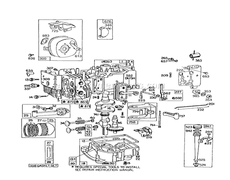 Page J Diagram and Parts List for 56145 8000001-8999999 - 1988 Toro Lawn Tractor