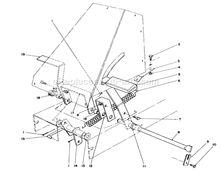 Page A Diagram and Parts List for 56145 9000001-9999999 - 1989 Toro Lawn Tractor