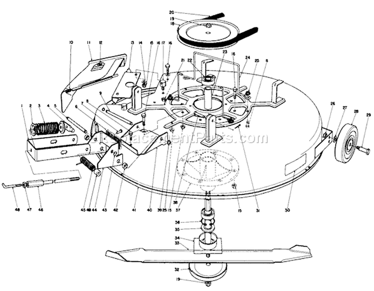 Page K Diagram and Parts List for 56145 9000001-9999999 - 1989 Toro Lawn Tractor