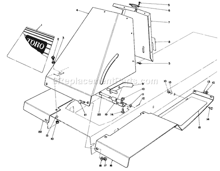 Page I Diagram and Parts List for 56145 9000001-9999999 - 1989 Toro Lawn Tractor