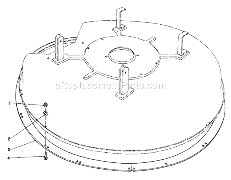 Wet Grass Bagging Kit No. 38-5730 Diagram and Parts List for 56155 3000001-3999999 - 1983 Toro Lawn Tractor