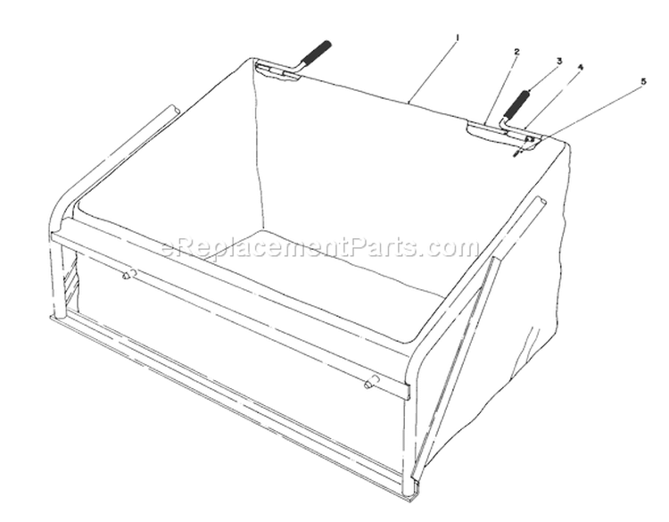 Leaf Bag Model No. 59123 Diagram and Parts List for 56150 6000001-6999999 - 1986 Toro Lawn Tractor