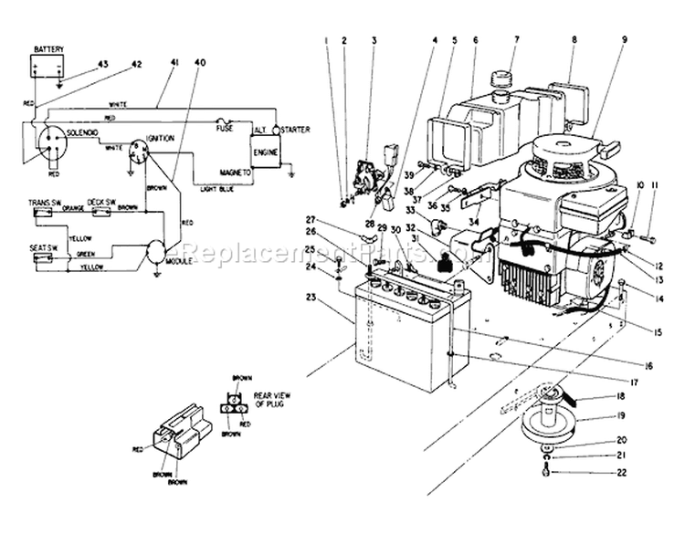 Page I Diagram and Parts List for 56150 6000001-6999999 - 1986 Toro Lawn Tractor
