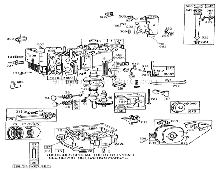 Page H Diagram and Parts List for 56150 7000001-7999999 - 1987 Toro Lawn Tractor
