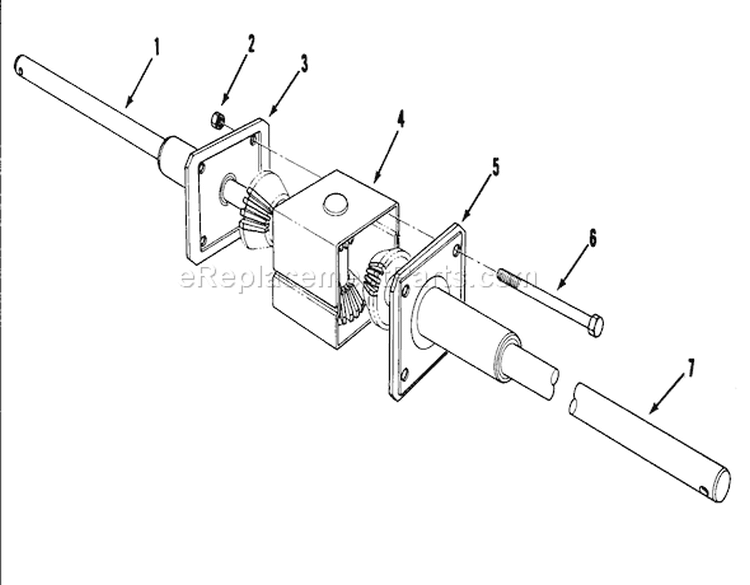 Differential Assembly Diagram and Parts List for 56145 0000001-0999999 - 1990 Toro Lawn Tractor