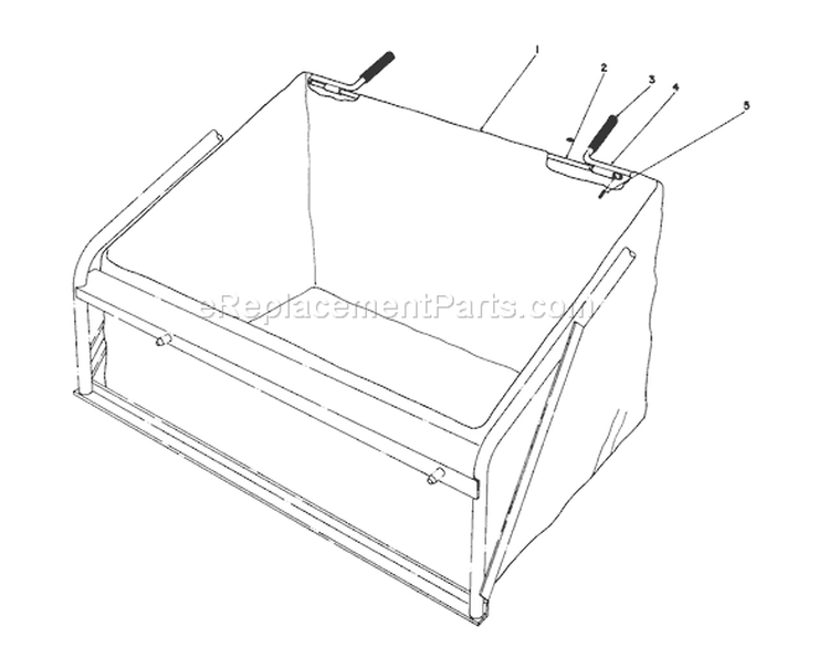 Leaf Bag Model 59123 Diagram and Parts List for 56150 8000001-8999999 - 1988 Toro Lawn Tractor