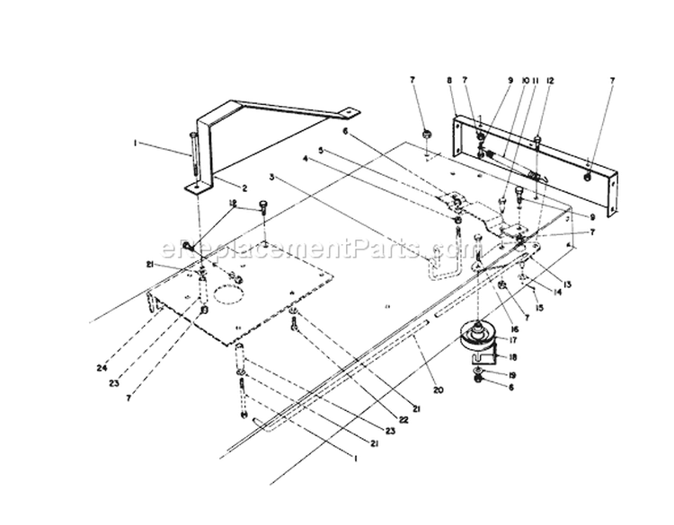 Traction Assembly Diagram and Parts List for 56150 9000001-9999999 - 1989 Toro Lawn Tractor