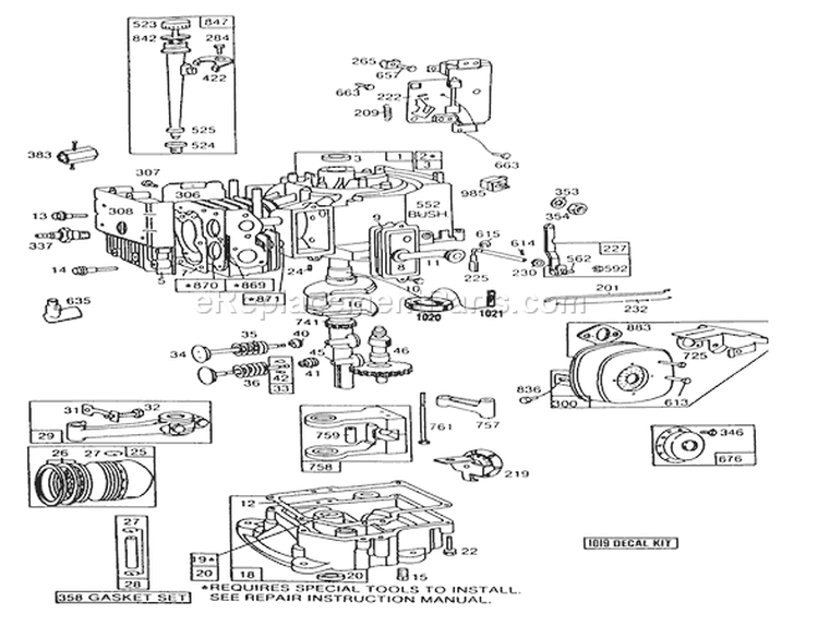 Page F Diagram and Parts List for 56150 9000001-9999999 - 1989 Toro Lawn Tractor