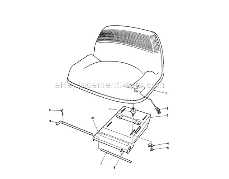 Page P Diagram and Parts List for 56185 1000001-1999999 - 1991 Toro Lawn Tractor