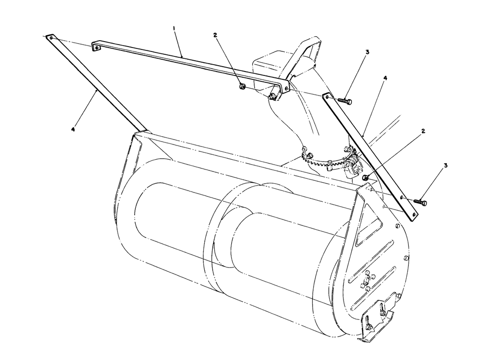 Drift Breaker Assembly No. 20-0650 (Optional) Diagram and Parts List for 57400 8000001 - 8999999 Toro Lawn Tractor