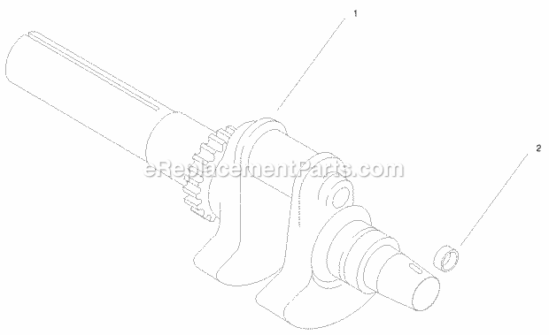 Group 1-Crankshaft (Ch26s 78511 Kohler) Diagram and Parts List for 74219 200000001-200999999 Toro Lawn Mower