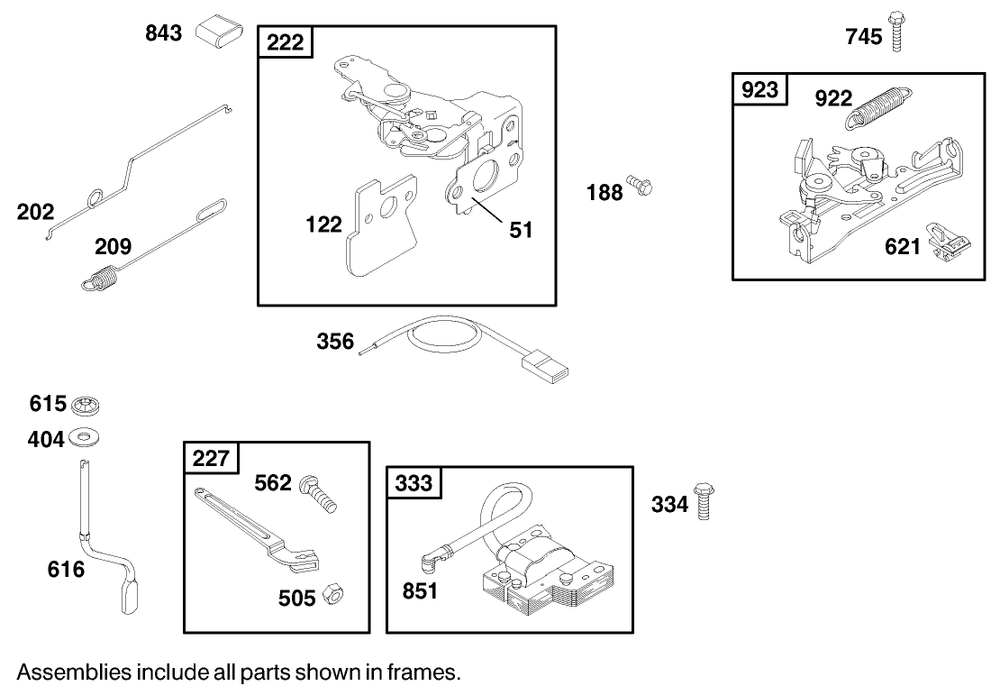 Engine Briggs & Stratton Model 122602-0150-E1 Diagram and Parts List for 20027 9900001 - 9999999 Toro Lawn Mower