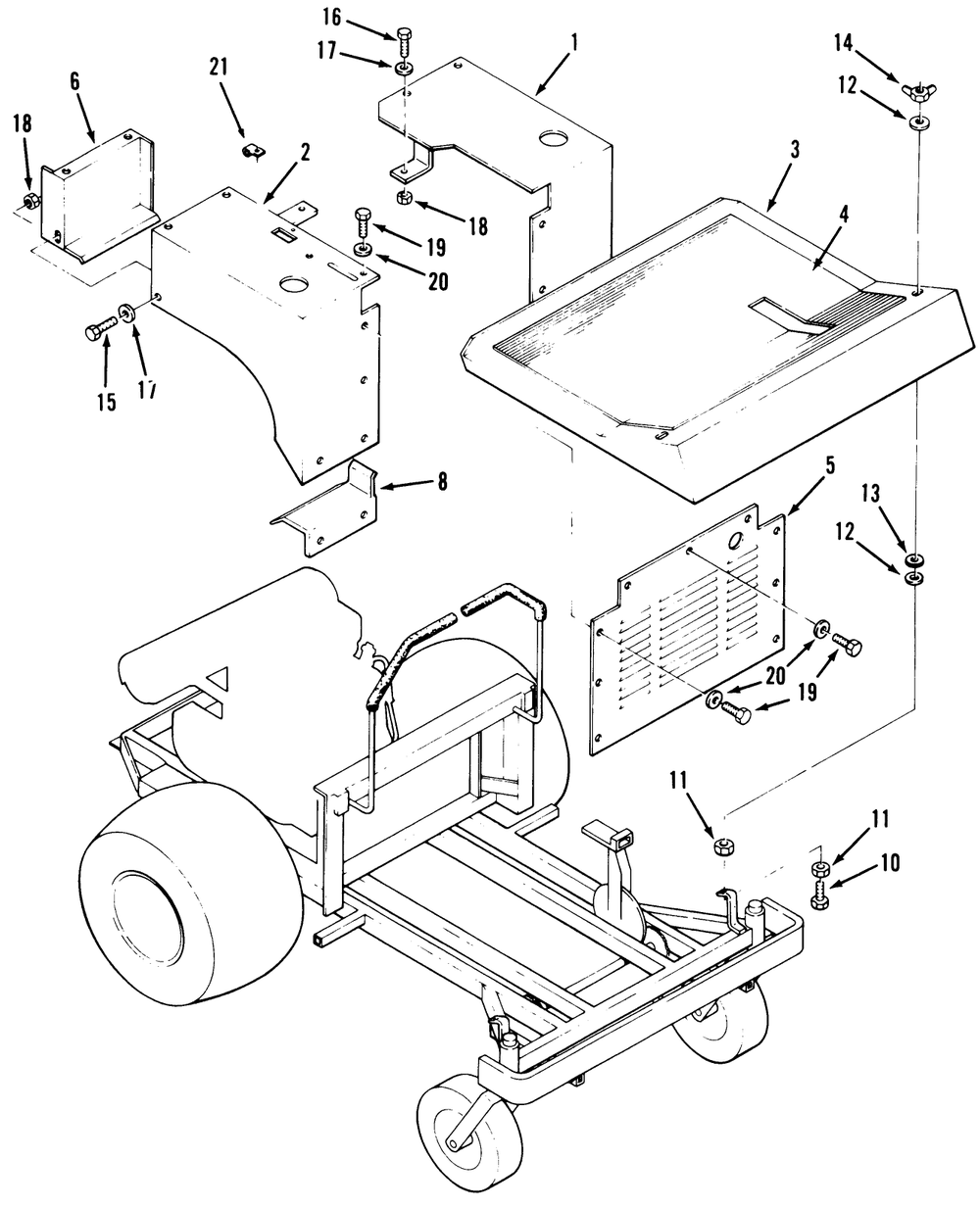 Fenders And Covers Diagram and Parts List for Z1-24OE04 1000001 - 1999999 Toro Lawn Tractor