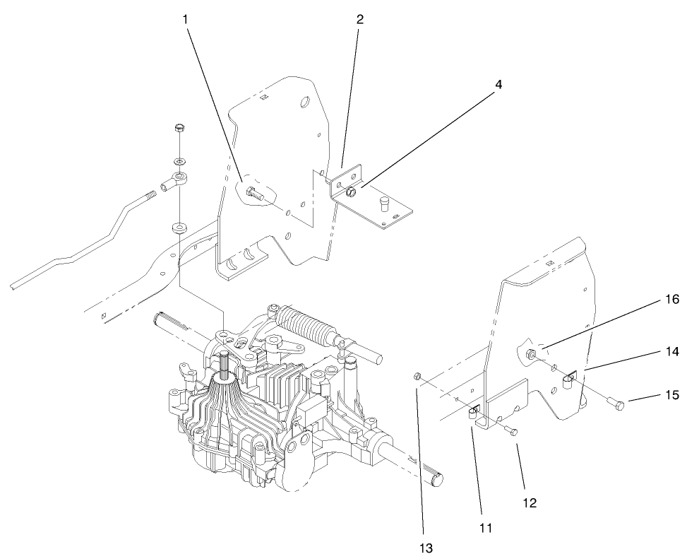 Cruise Control Assembly Diagram and Parts List for 72070 9900001 - 9999999 Toro Lawn Tractor