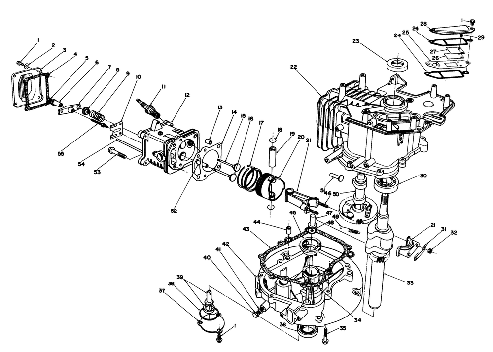 Engine Assembly (Continued) (Model No. Vmh7) Diagram and Parts List for 20620 8000001 - 8999999 Toro Lawn Mower