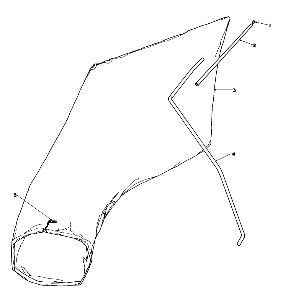 Giant Bagging Kit No. 29-9750 (Optional) Diagram and Parts List for 16570 3000001 - 3999999 Toro Lawn Mower