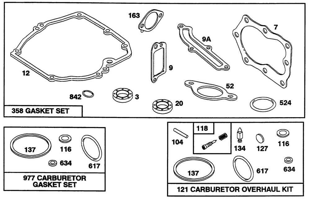 Engine Briggs & Stratton Model 122702-3171-01 Diagram and Parts List for 20433 39000001 - 39999999 Toro Lawn Mower