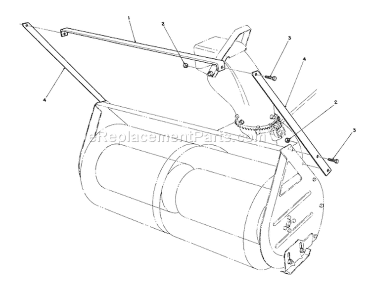 Drift Breaker Assembly Diagram and Parts List for 57354 6000001-6999999 - 1986 Toro Lawn Tractor